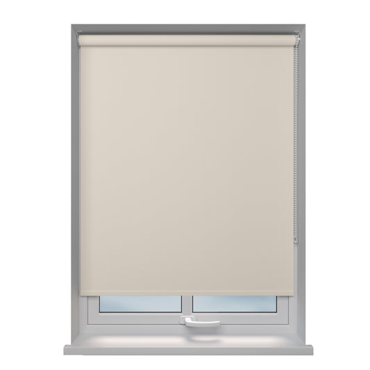 Verdunkelungsrollo zartes Taupe-Creme