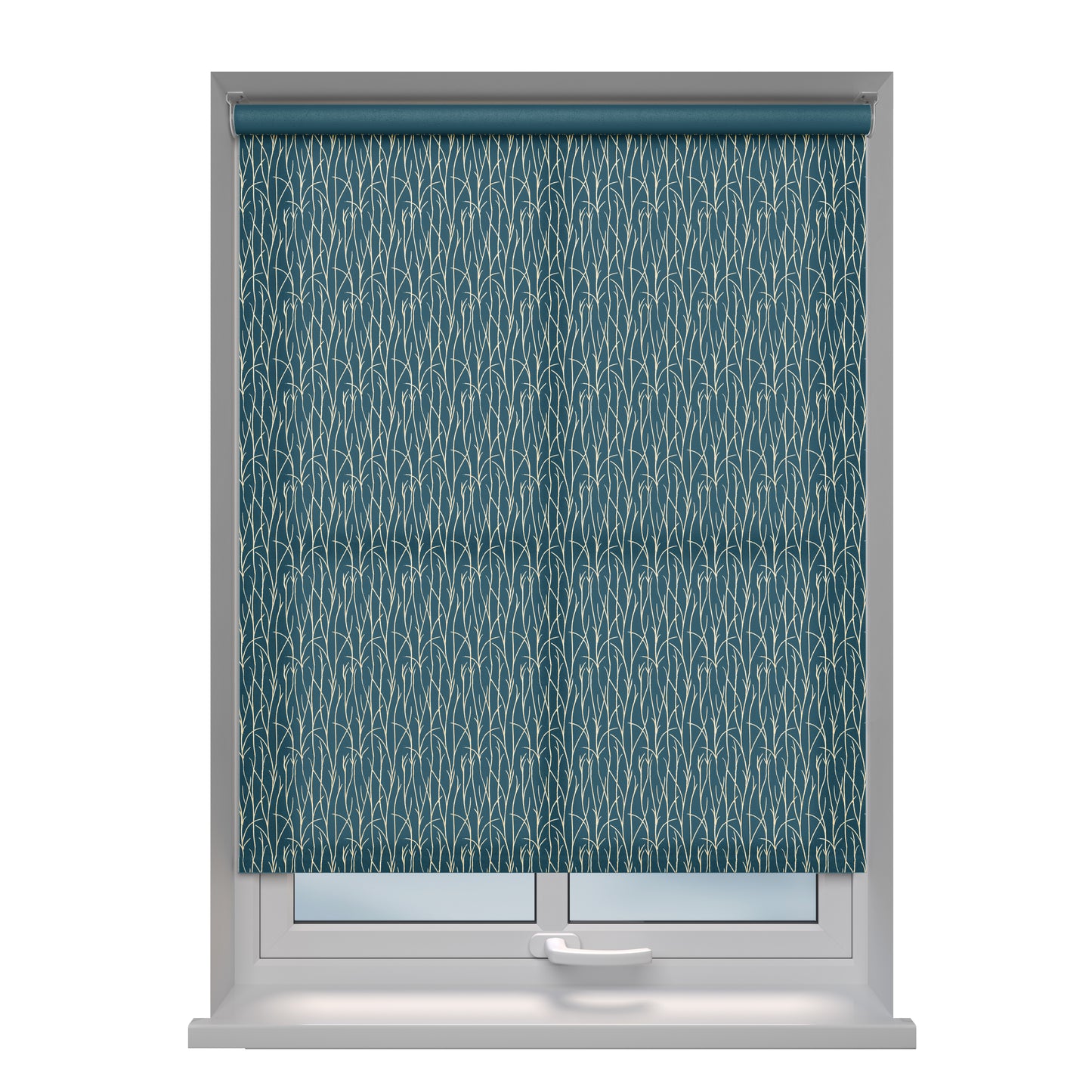 Ontdek onze lichtdoorlatende rolgordijnen in donker turquoise met een goud grasmotief. Bereik de perfecte balans tussen privacy en natuurlijk licht, eenvoudig aan te passen voor ultiem comfort. Voeg een vleugje eigentijdse stijl en luxe toe aan elke kamer met deze gordijnen. Upgrade je interieur en geniet van hun veelzijdigheid en gebruiksgemak!